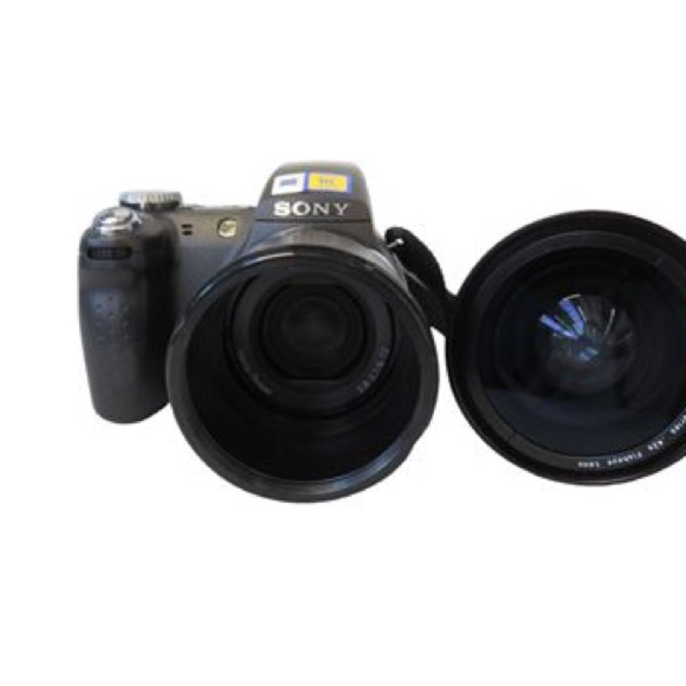 Sony Cyber Shot + Polaroid Fisheye Lens